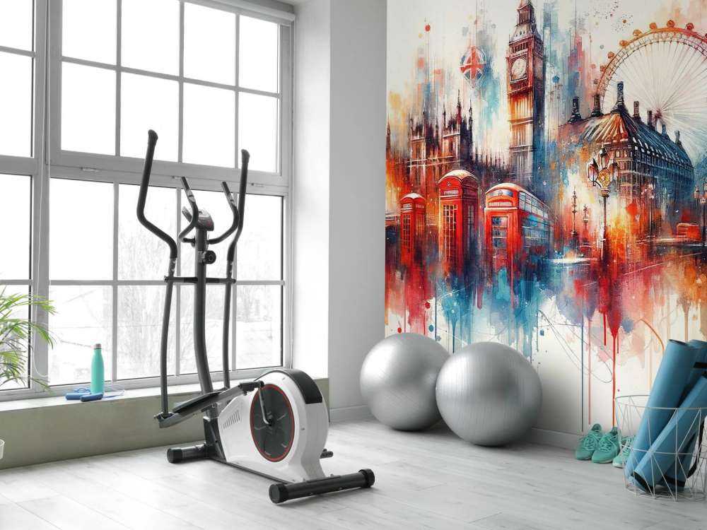 Akwafortowa panorama Londynu