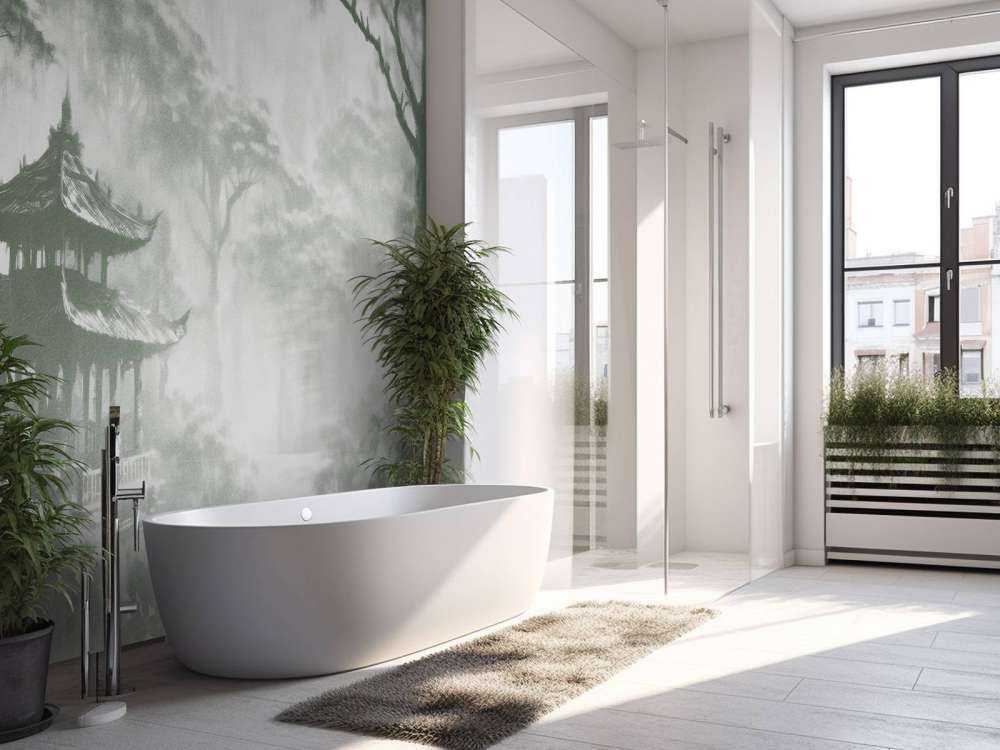 Mglisty Pawilon Orientalny, zielony