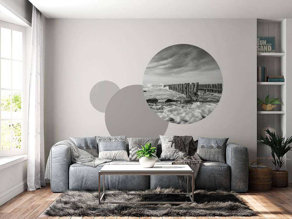 Spienione morze w czerni i bieli