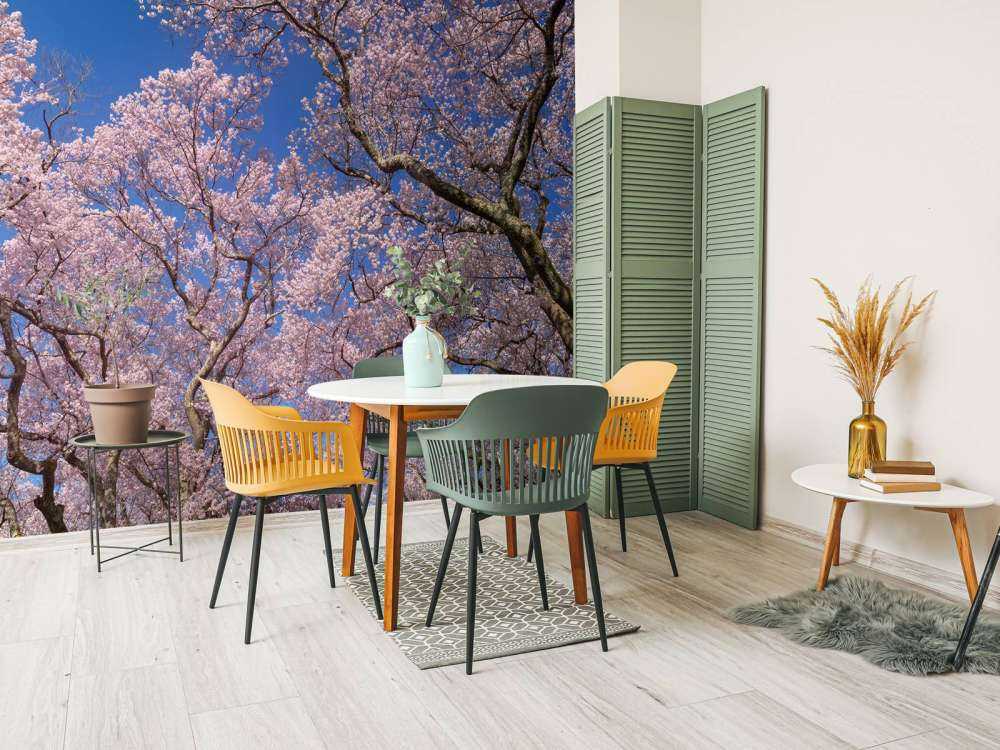 Kwiaty na tle błękitnego nieba