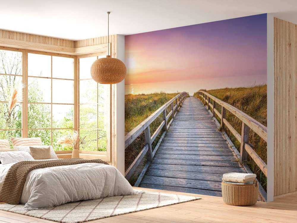 Plaża o zachodzie słońca