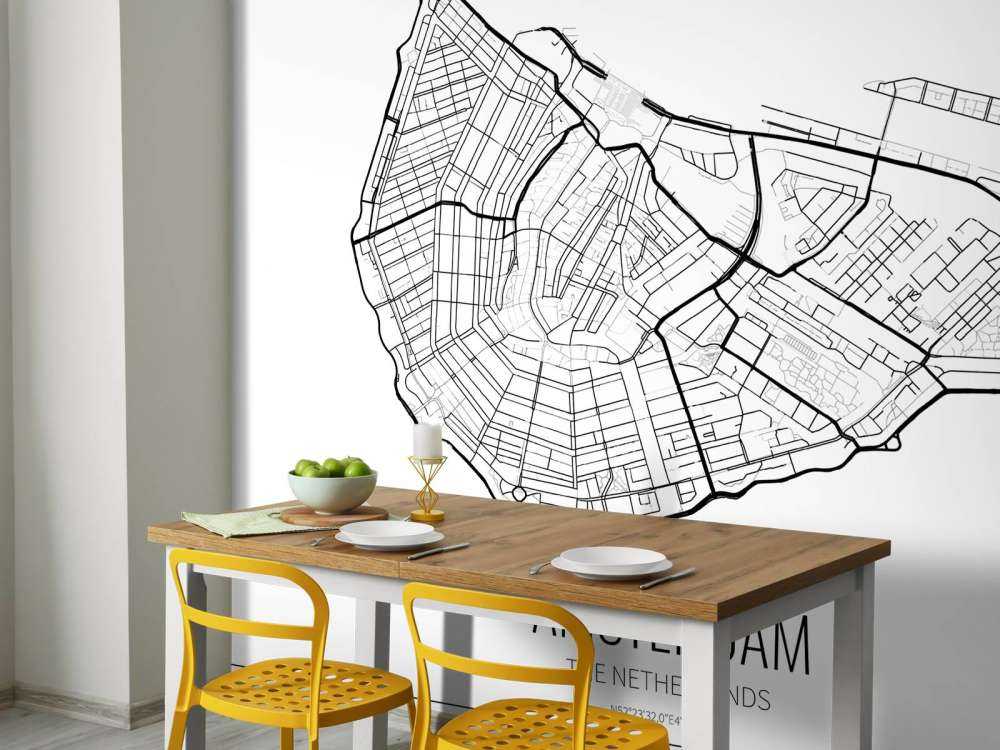 Unikatowa mapa Amsterdamu