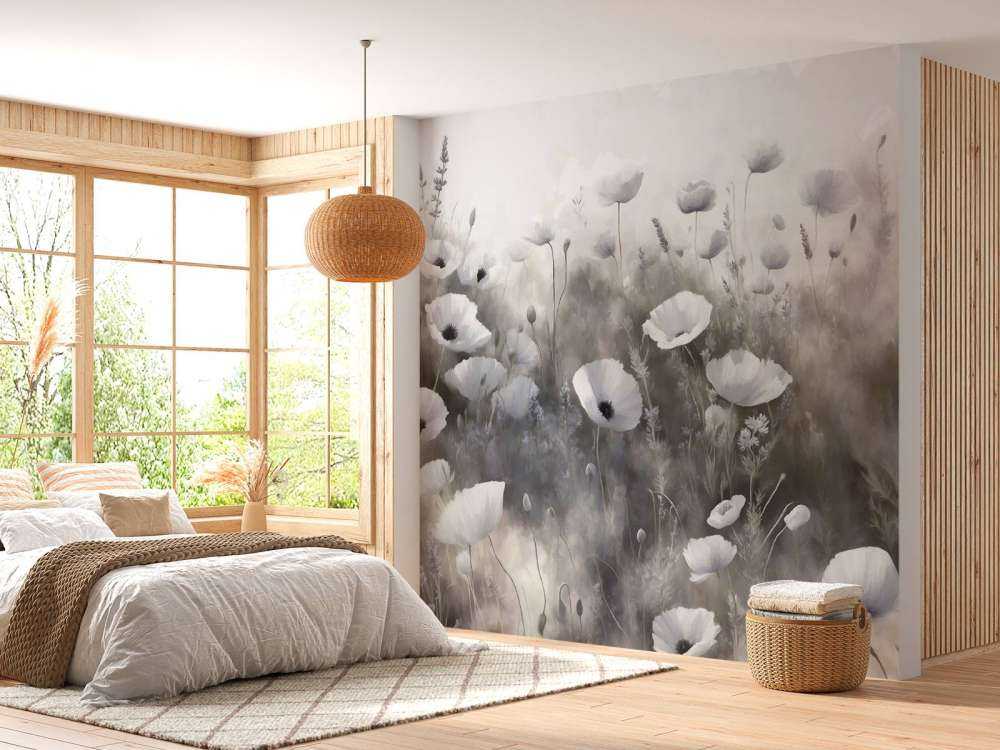 Taniec dzikich kwiatów - szary