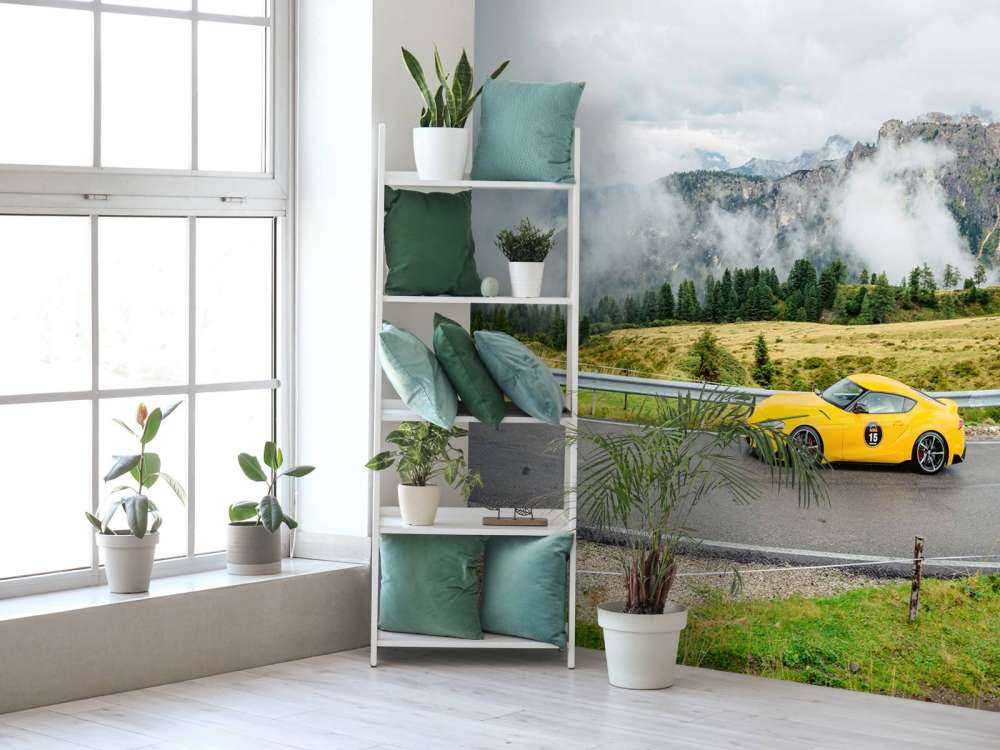 Sportowe samochody w Dolomitach