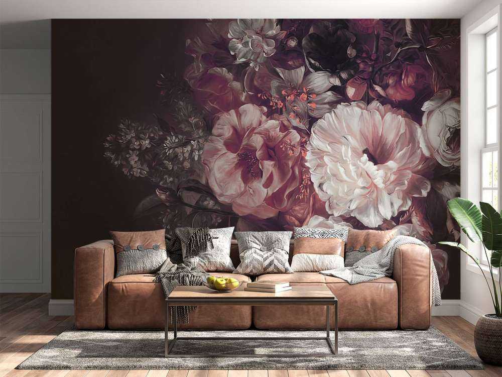 Bukiet z lilakami czerwonymi