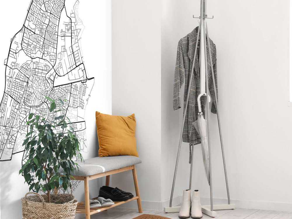 Mapa Haarlemu, biała