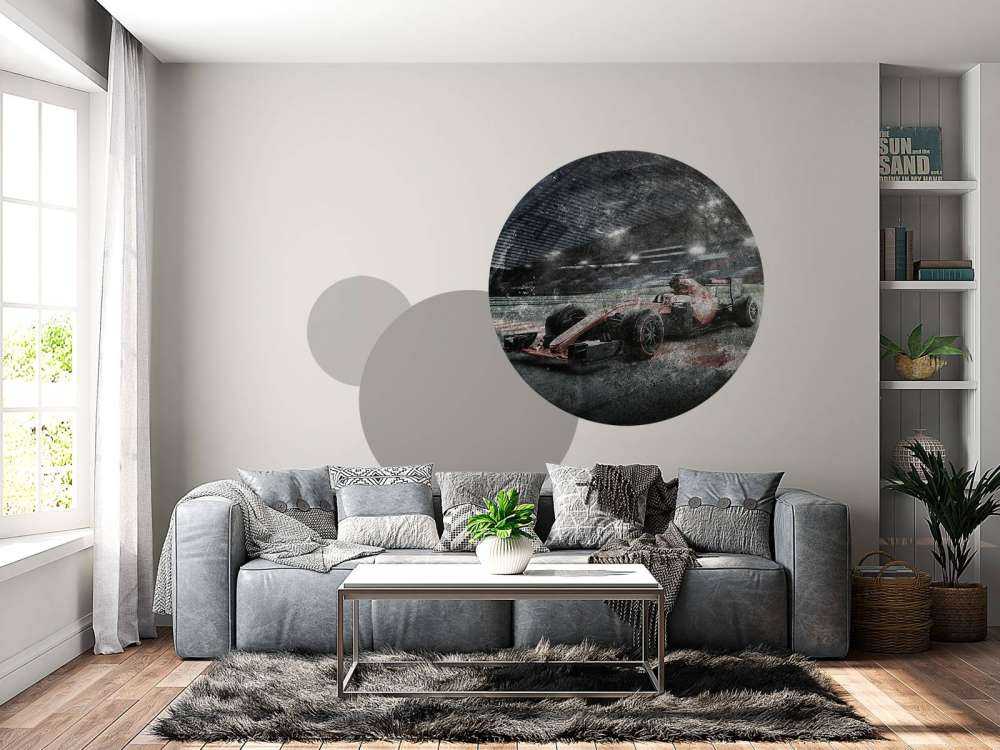 Samochód wyścigowy na stadionie