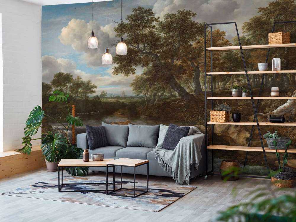 Krajobraz z wodospadem