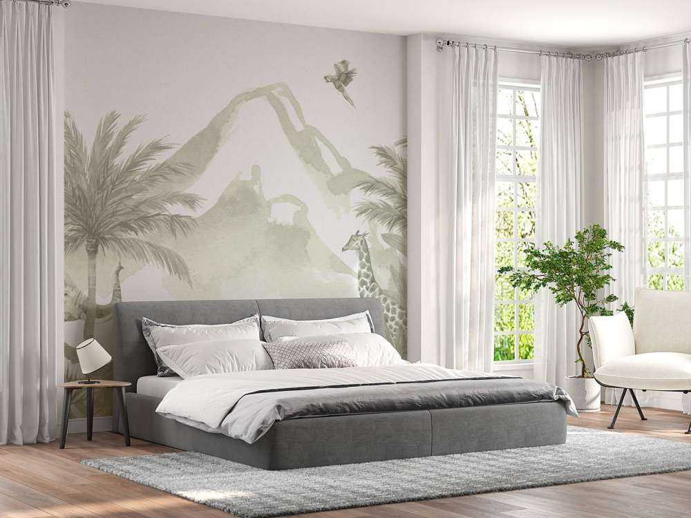 Zwierzęta w dżungli w kolorze zielonym