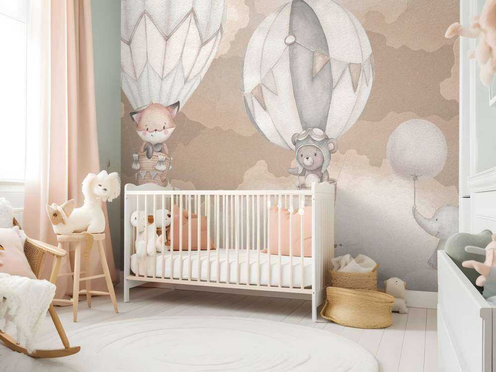 Latające zwierzęta - beżowe