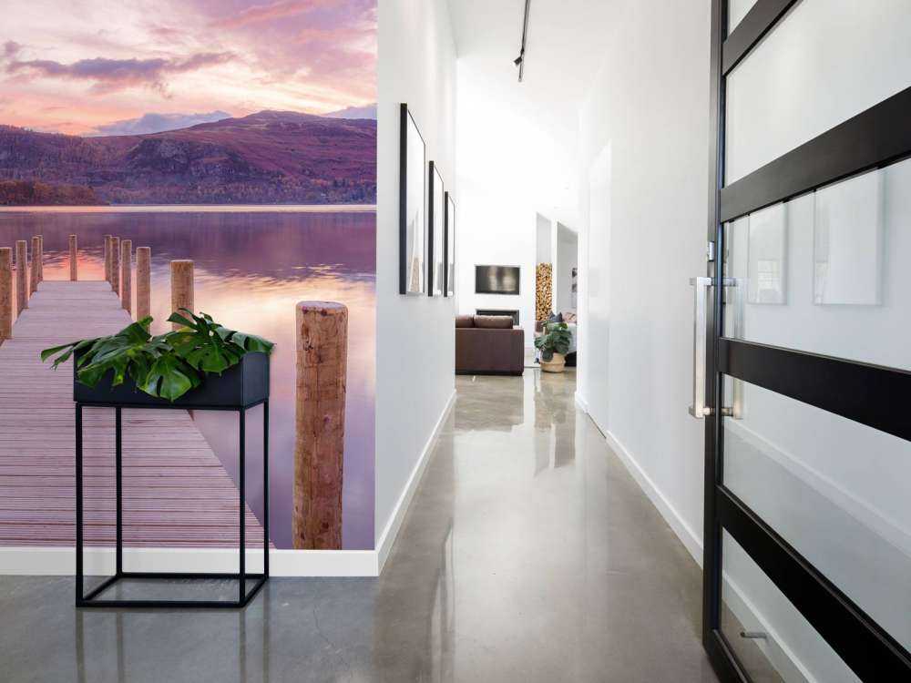 Drewniane molo o zachodzie słońca