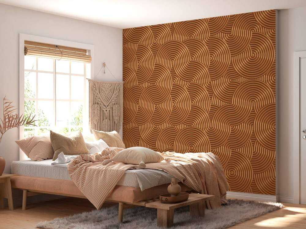 Metaliczne tło z okręgami