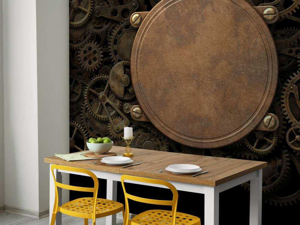 Miedziany mechanizm zegarowy