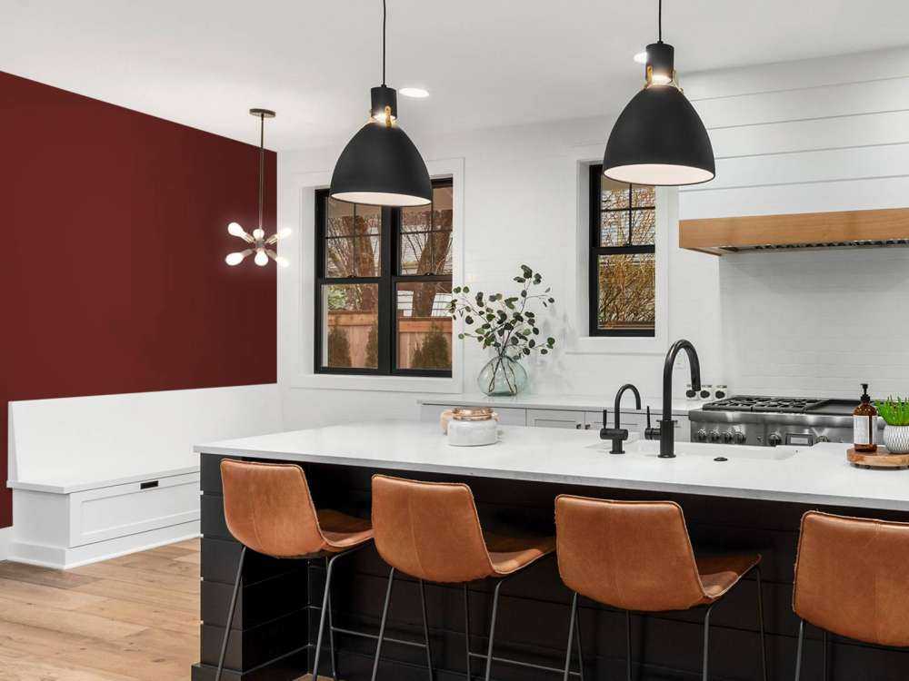 Ciemno czerwony brąz