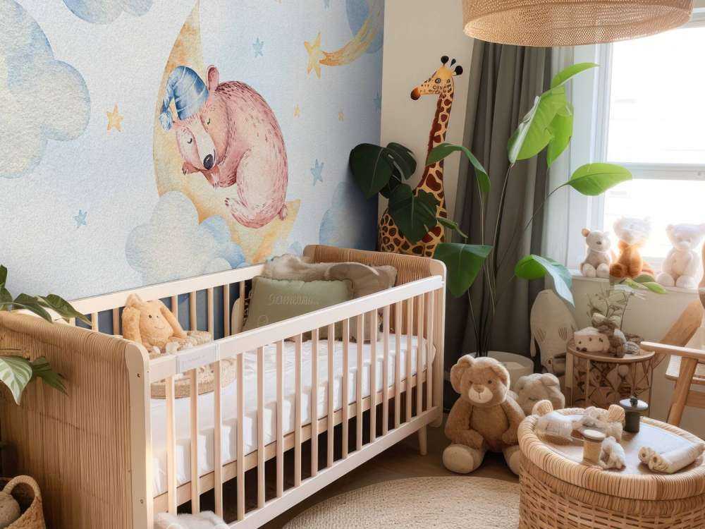 Śpiący niedźwiedź w chmurach