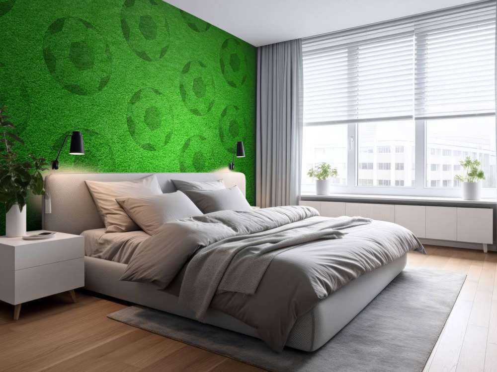 Gra w piłkę nożną na trawie