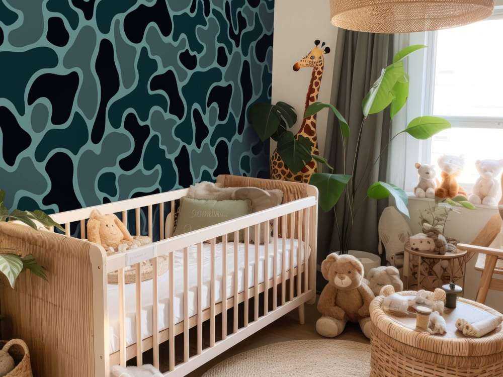 Zielony, szary kamuflaż