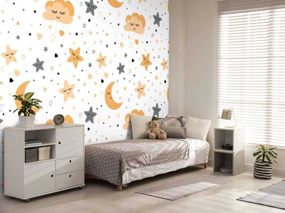 Chmury, księżyce i gwiazdy