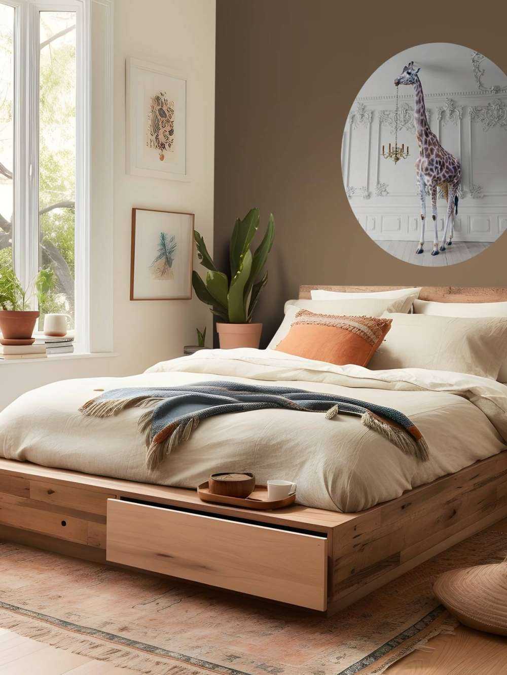 Żyrafa ze świecznikiem