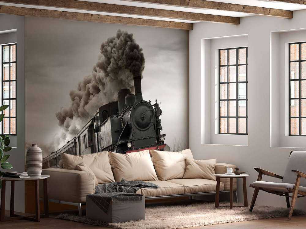 Stary pociąg parowy