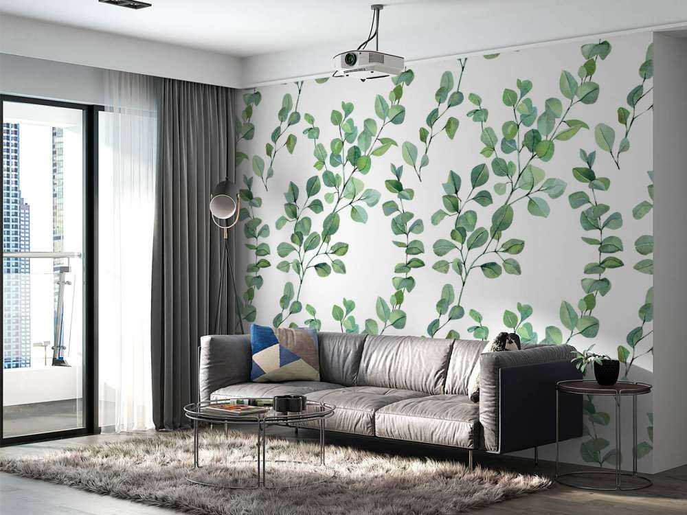 Liście i gałęzie akwarelowe