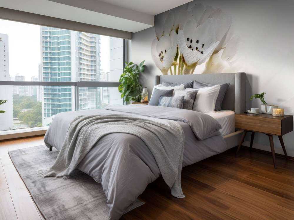 Zbliżenie kwiatu gruszki