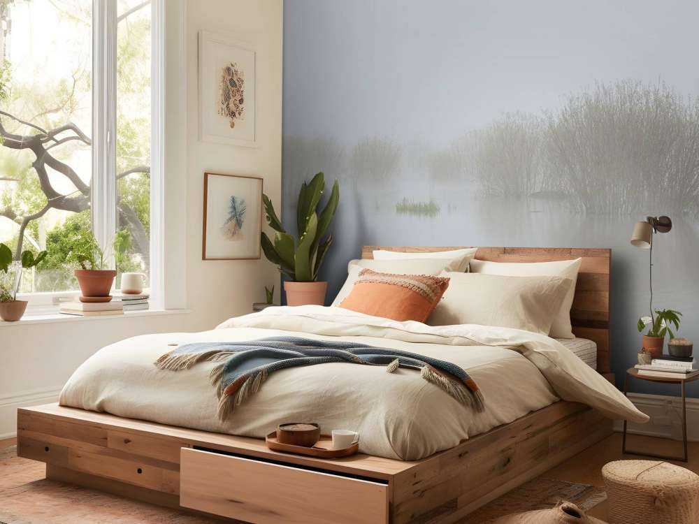 Mgła w rezerwacie przyrody