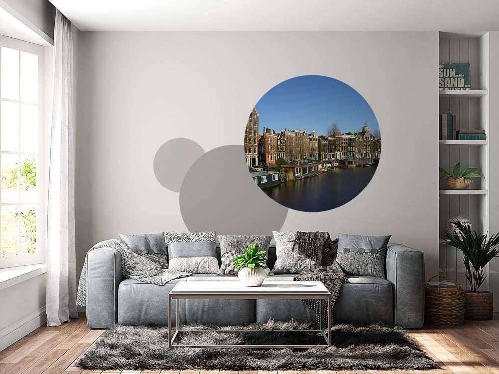 Łodzie mieszkalne wzdłuż kanału