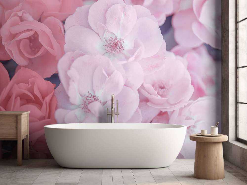 Różowe kwiaty urzędnicze