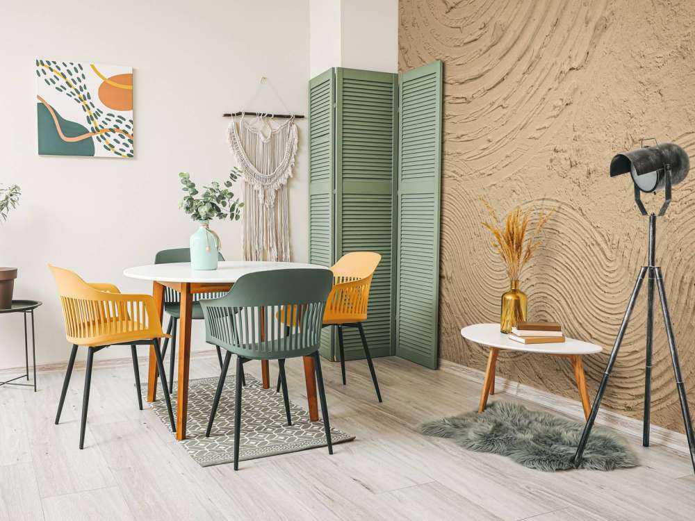 Organiczne kształty i linie w kolorze złotego brązu