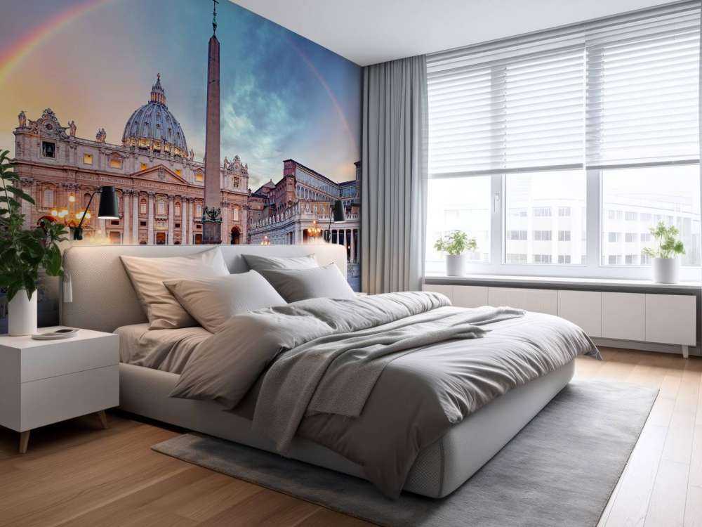 Plac św. Piotra z tęczą