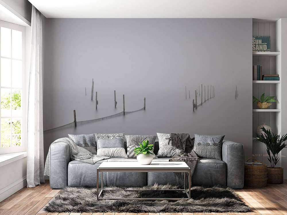 Sieci rybackie we mgle