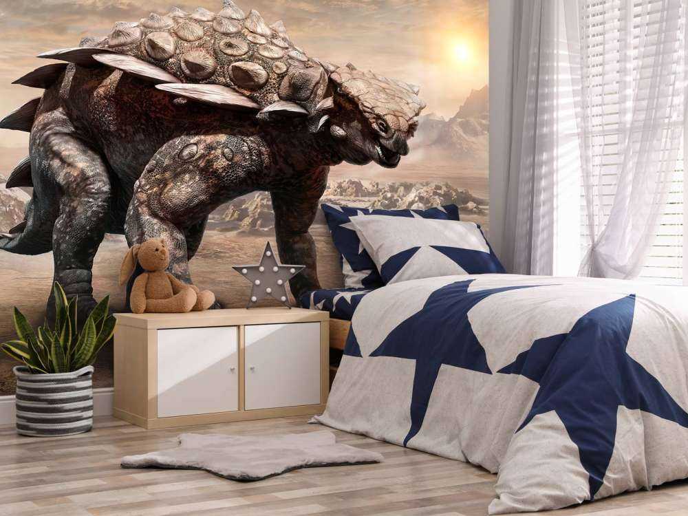 Dinozaur na opuszczonym terenie