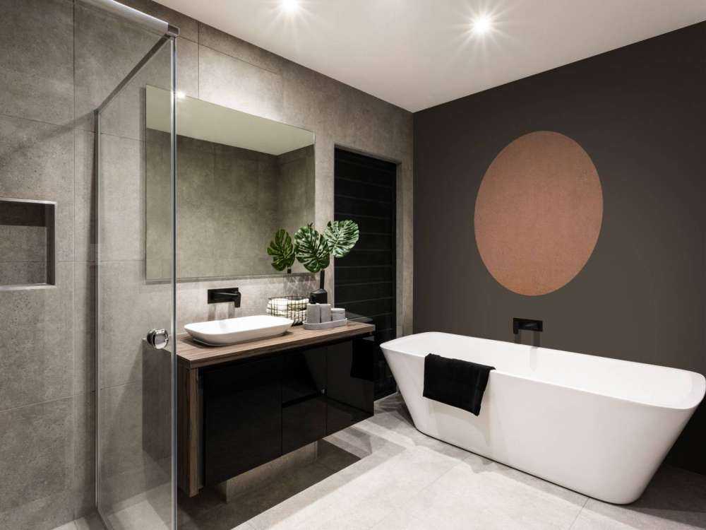 Konstrukcja betonowa w kolorach terakoty