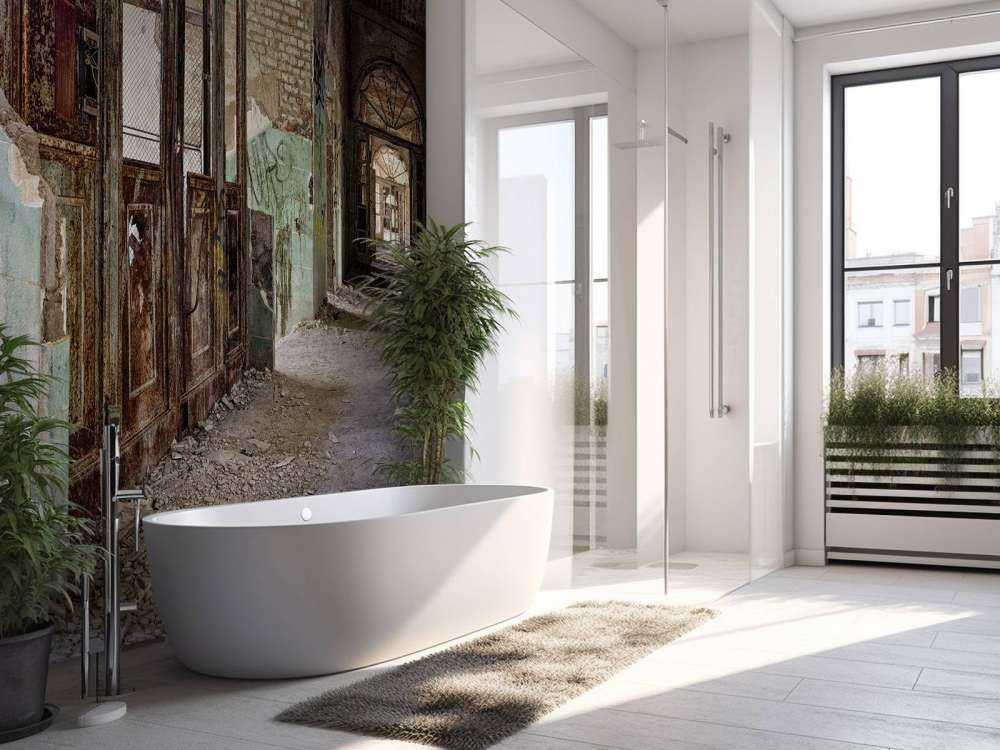 Klatka schodowa w opuszczonym budynku