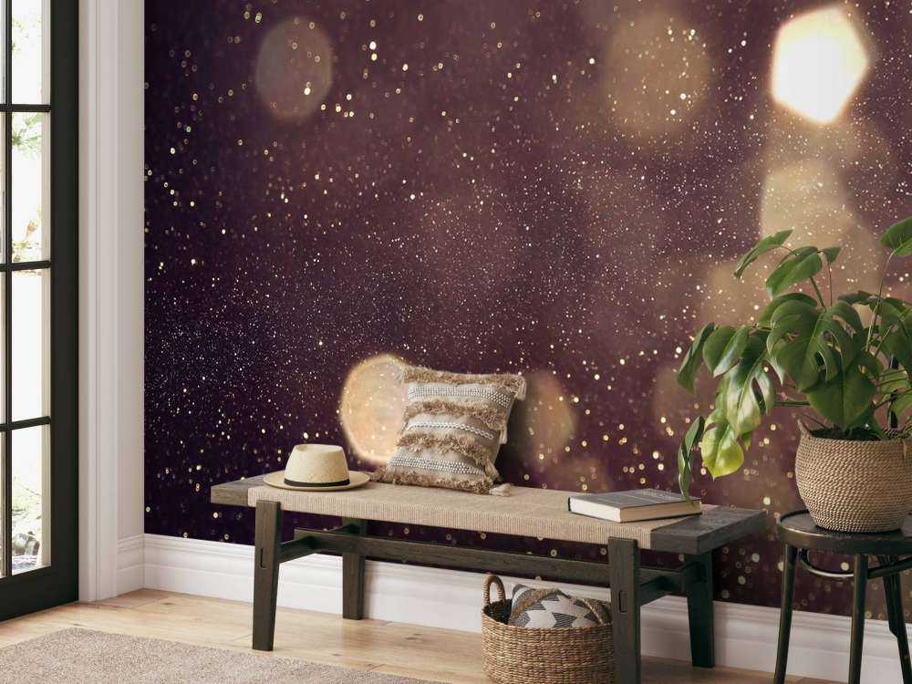 Abstrakcyjne światła z brokatem