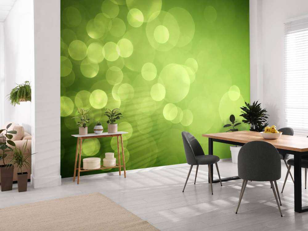 Zielone kręgi abstrakcyjne