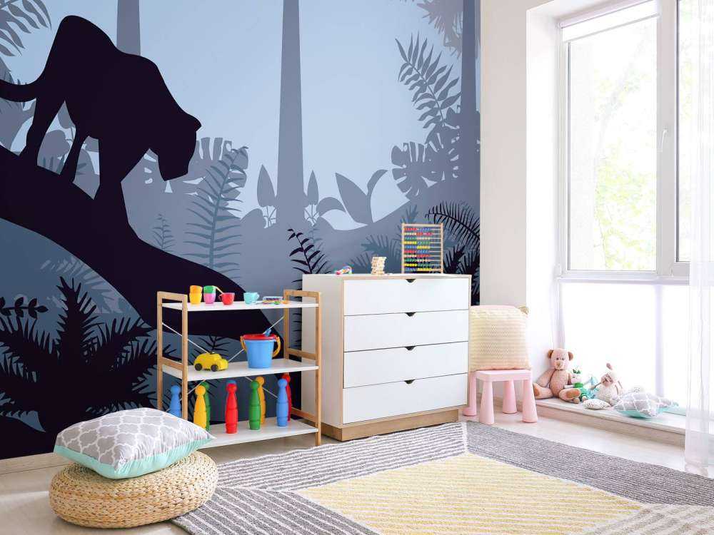 Leopard w błękitnej dżungli