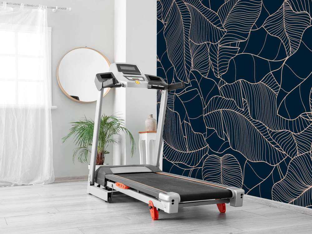 Niebieskie liście bananowca