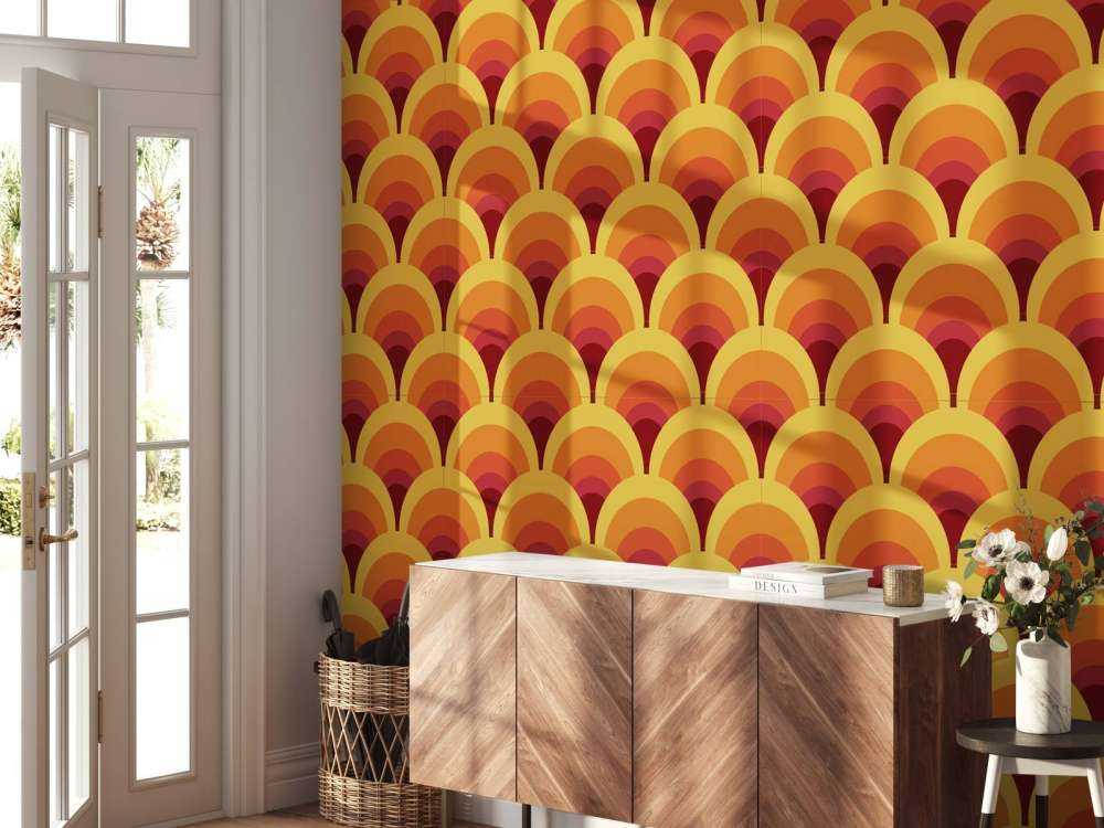 Kolorowe figurki w stylu retro