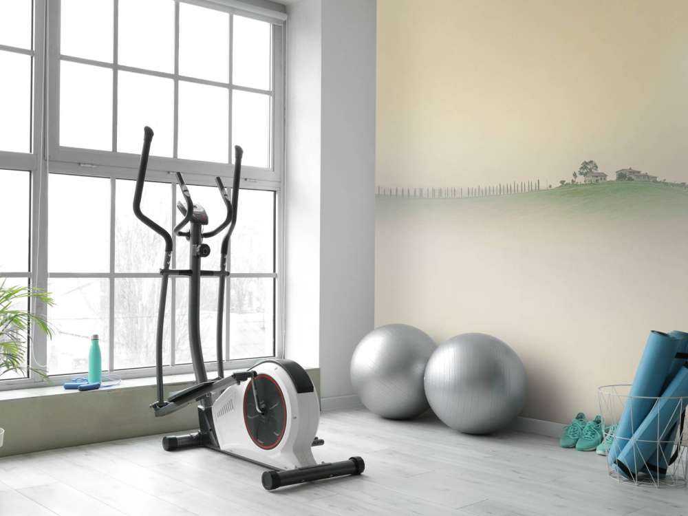 Mglisty włoski krajobraz