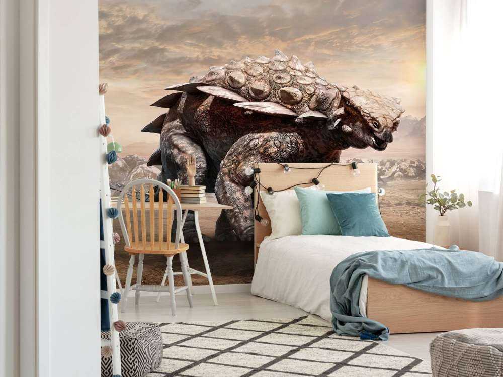 Dinozaur na opuszczonym terenie