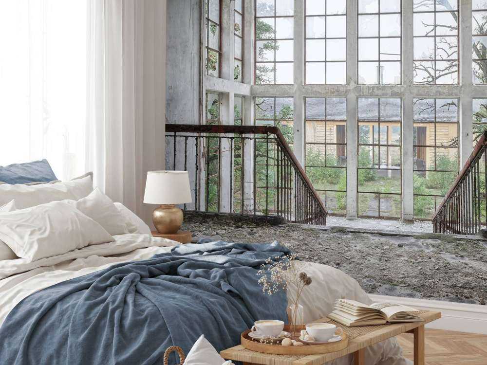 Schody w opuszczonym budynku