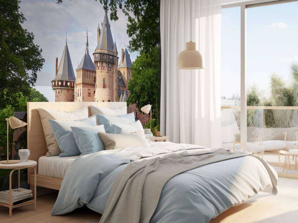 Zamek de Haar od strony ogrodu