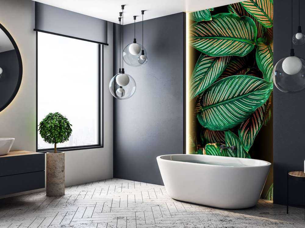 Abstrakcyjne zielone liście