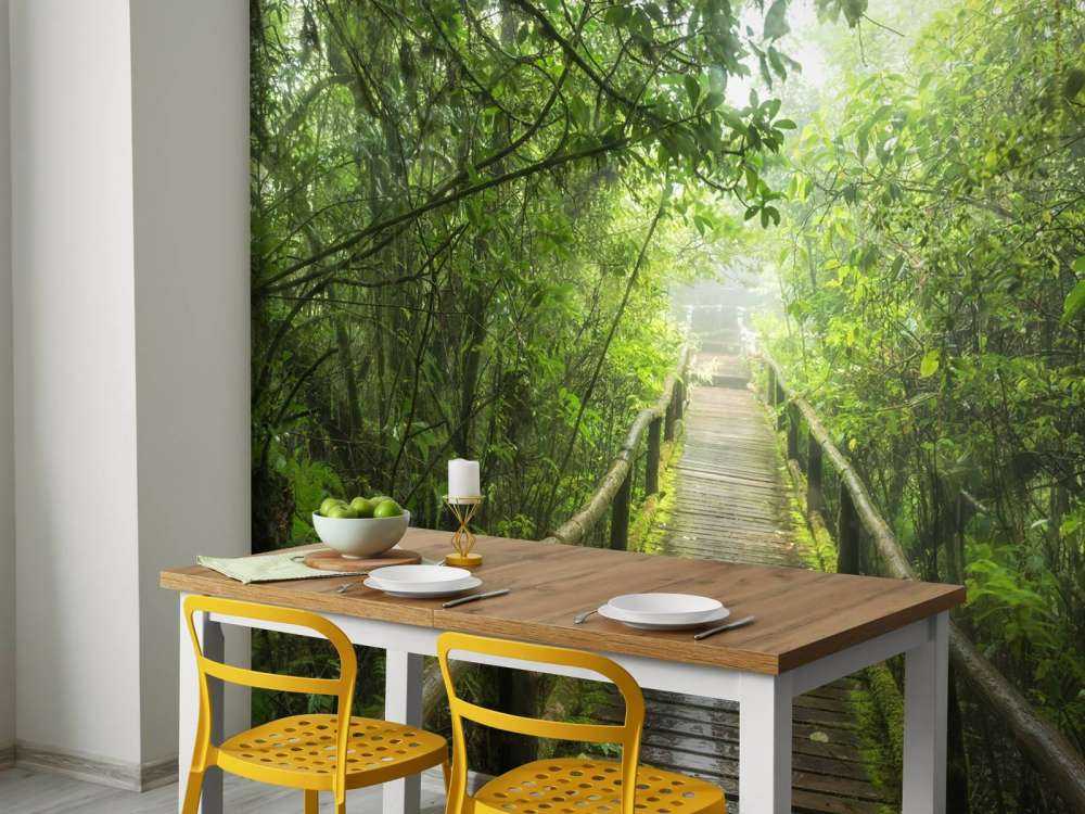 Zielona, mglista dżungla