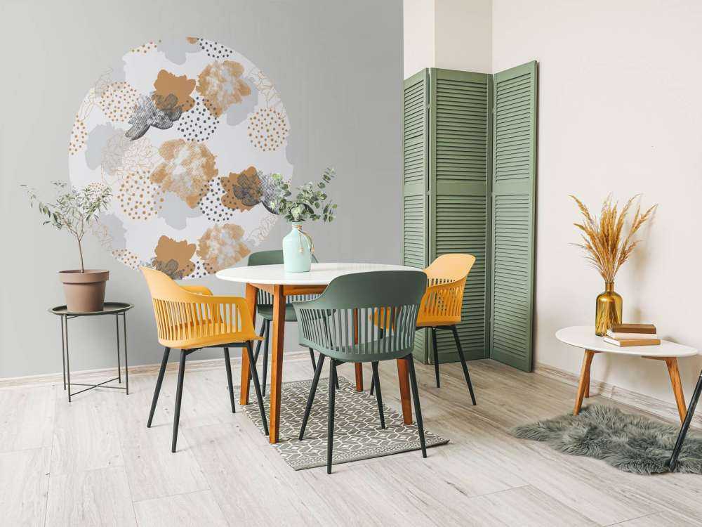 Szary wzór kwiatowy