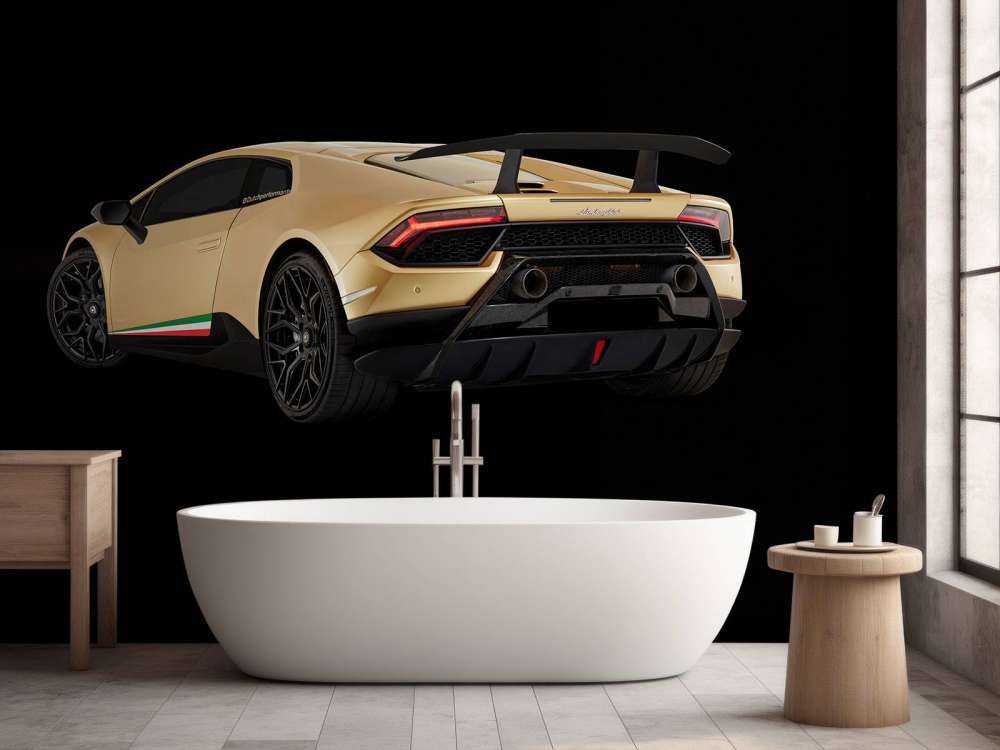 Lamborghini Huracán - Lewa tylna strona, czarny