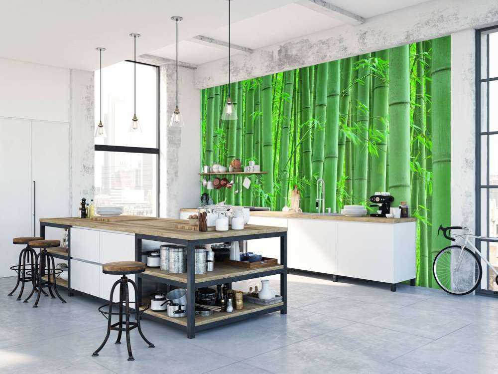 Zbliżenie na las bambusowy