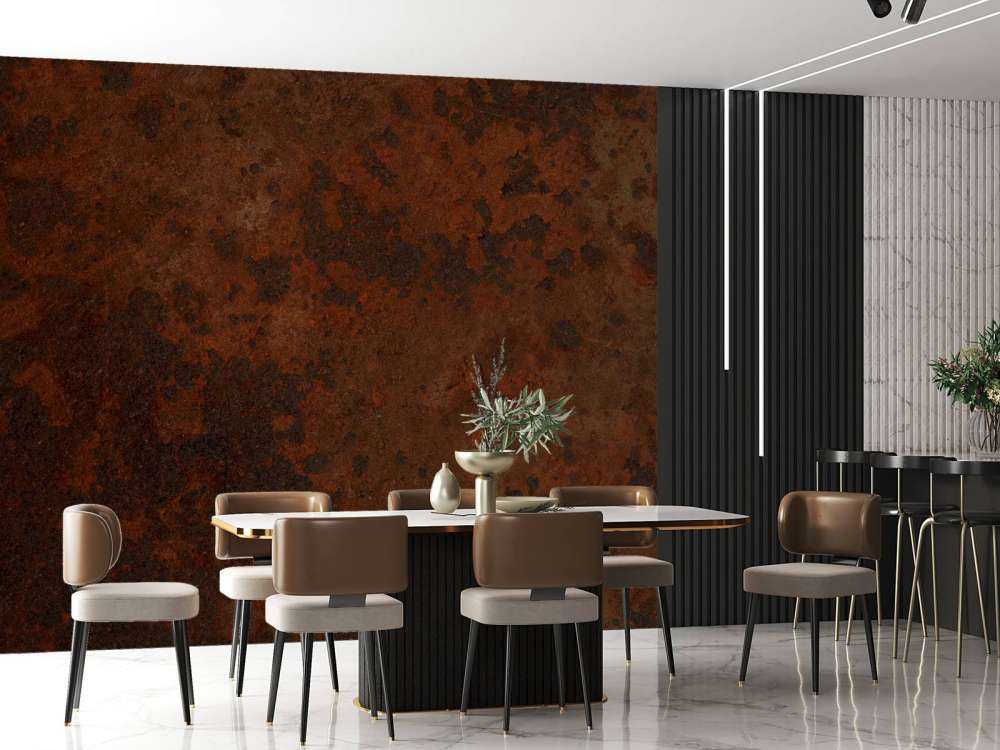 Struktura rdzawy brąz